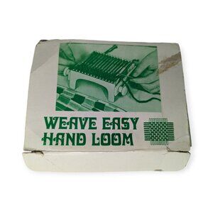 Vintage Green Weave Easy Hand Loom Made for Bandwagon 1971 w/Original Box